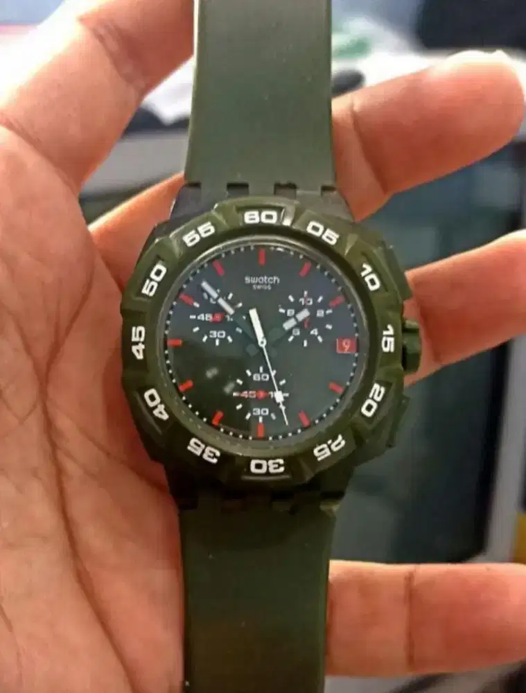 Swatch SUIG401 Green Hero Chronograph