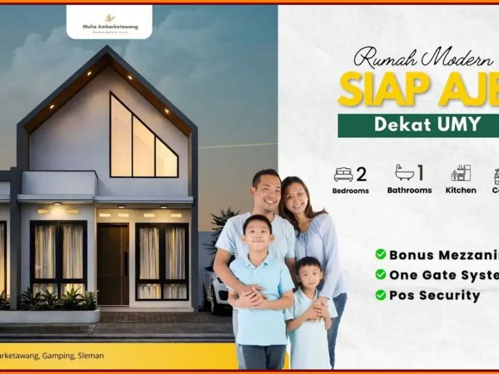 Rumah villa suasana tenang Gamping Yogyakarta