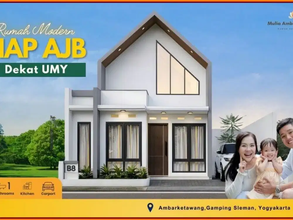 Rumah SHM akses mudah Sleman Yogyakarta