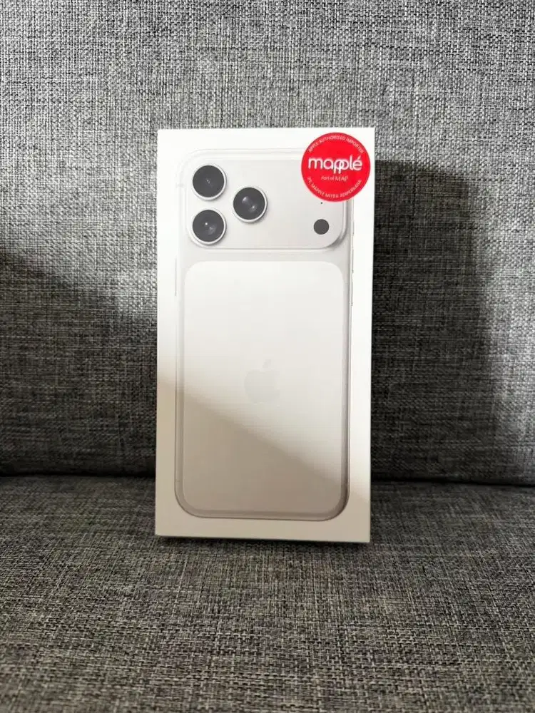 iPhone 17 Pro Max 256/512 Silver Resmi New iBox 1 Tahun