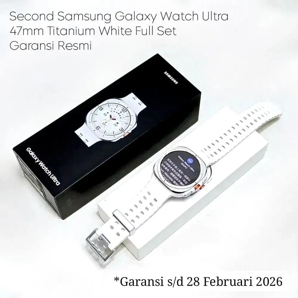 Samsung Watch Ultra 47mm white On Garansi Resmi Sein