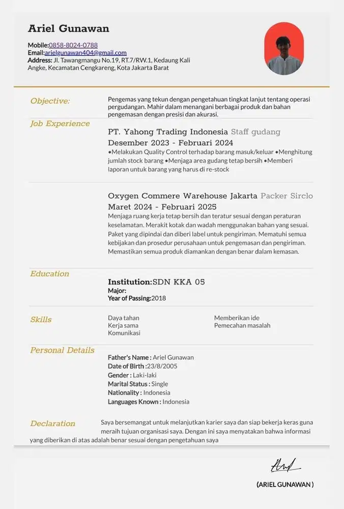 cari pekerjaan packer