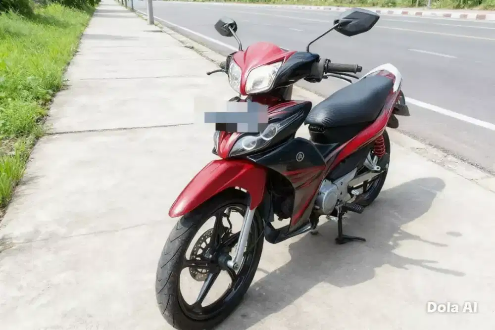 jual yamaha jupiter z1 warna merah hitam 2010 non kupling