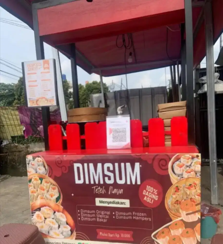 DIJUAL GEROBAK BEKAS DIMSUM