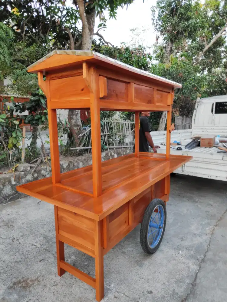 Jual Gerobak Angkringan, Bakso, Mie Ayam, Bubur, Sate, Soto, Pecel dll