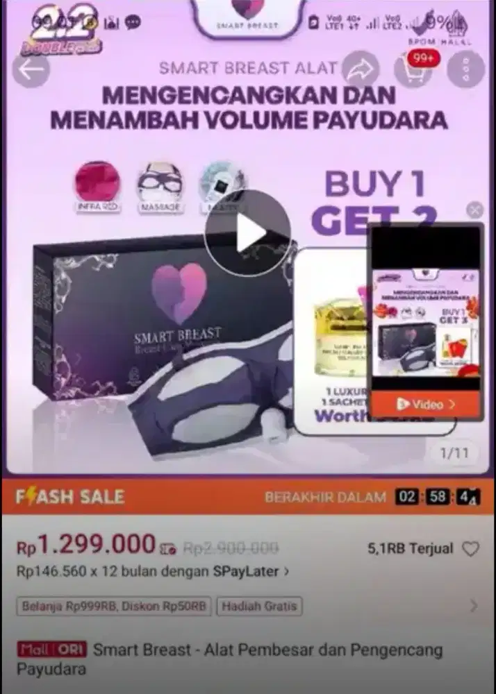 Jual Smart Breast like new murah