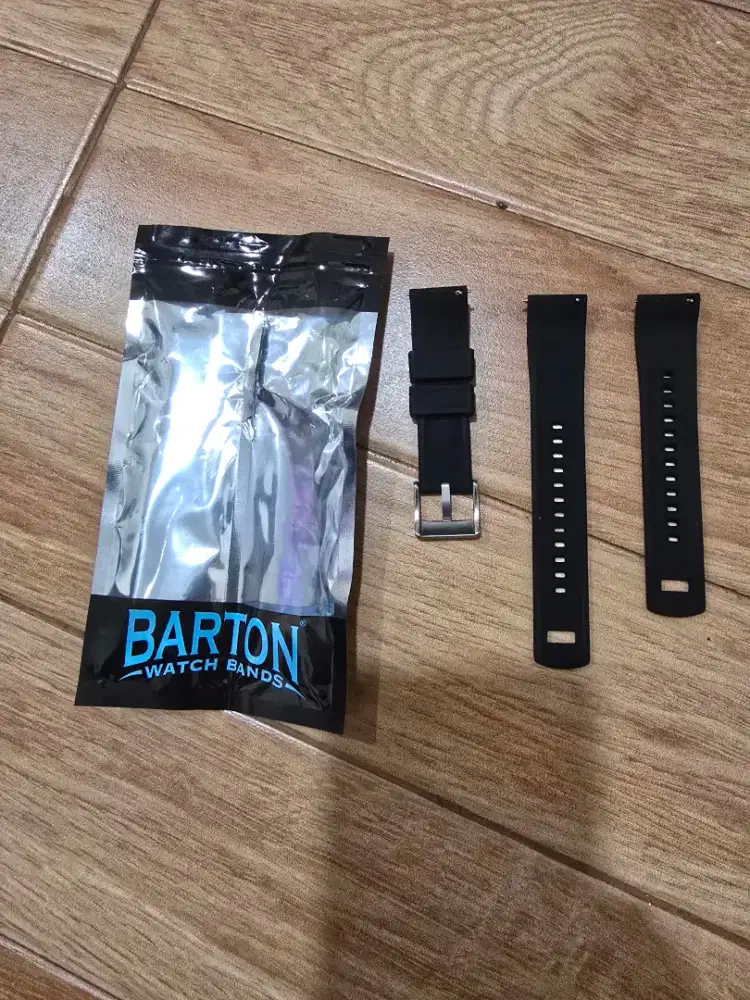 Strap Rubber Hitam Barton 20mm like new