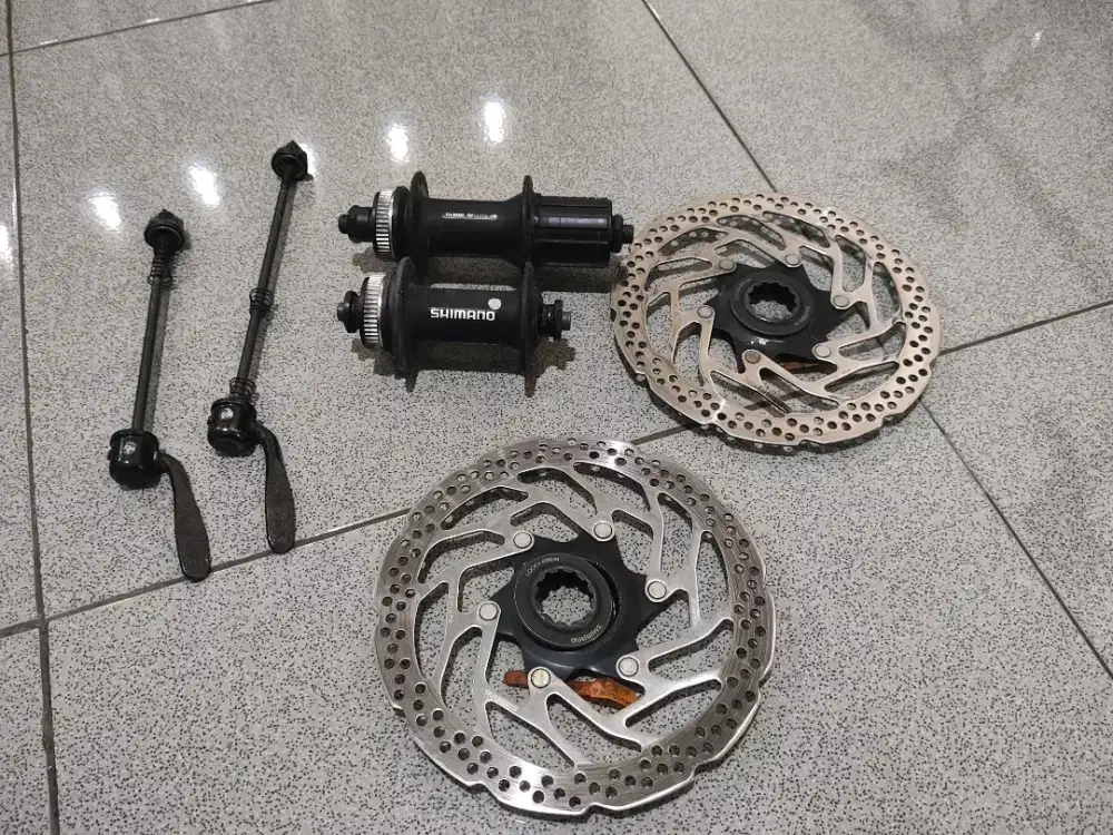 Hub freehub shimano rm35 malaysia 32hole plus rotor center lock