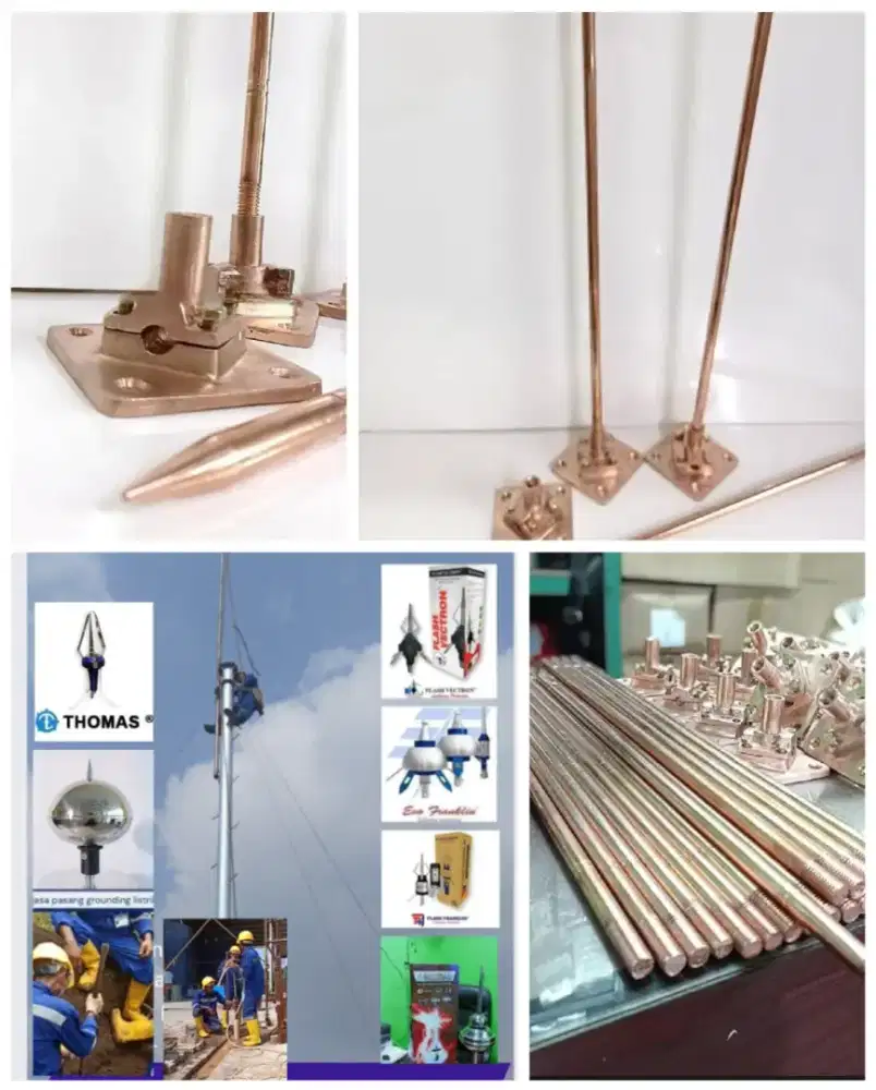 Ahli jasa pasang penangkal petir dan grounding mesin