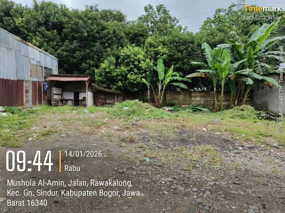 Tanah Murah 272m² Dekat Jalan Raya – Rawa Kalong Gunung Sindur