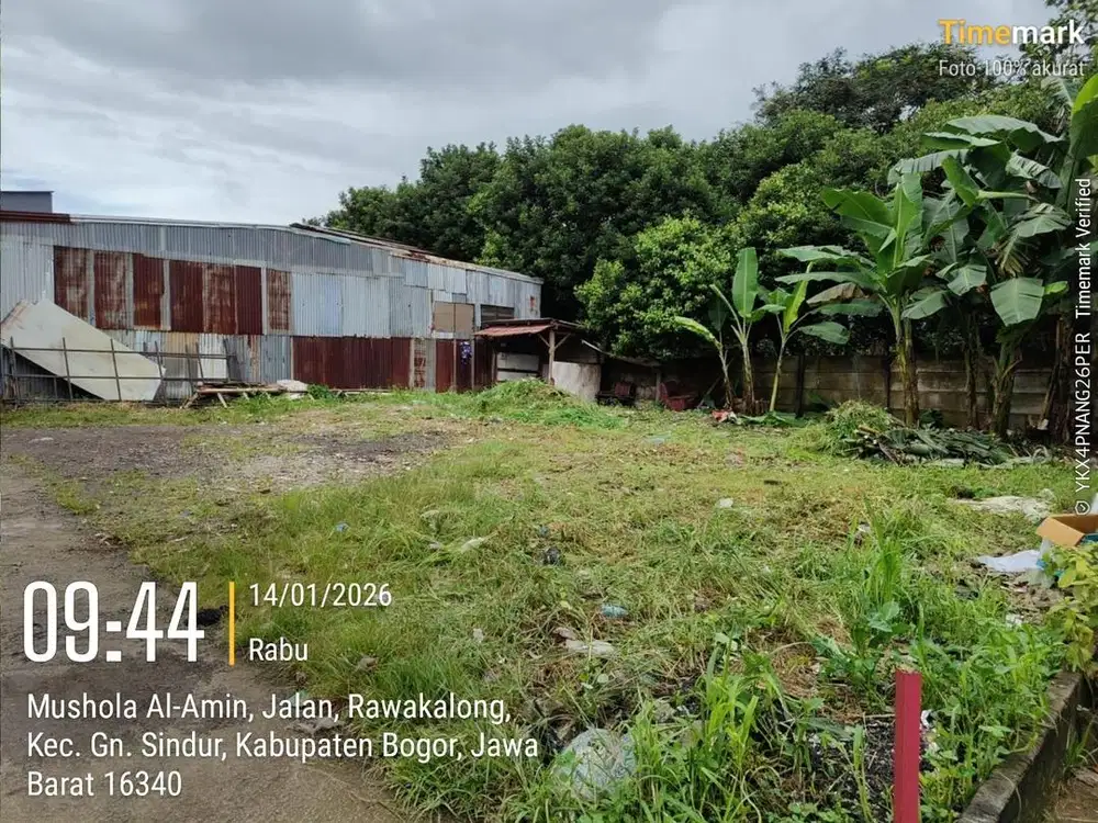 Tanah Murah 272m² Dekat Jalan Raya – Rawa Kalong Gunung Sindur