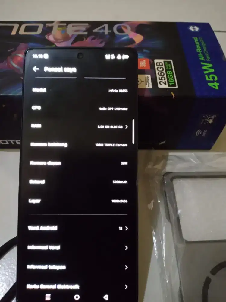 Handphone infinix note 40