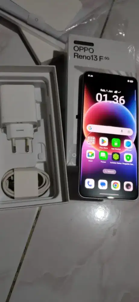 Oppo reno 13 f 5g ram 12/156gb lengkap bawahan original