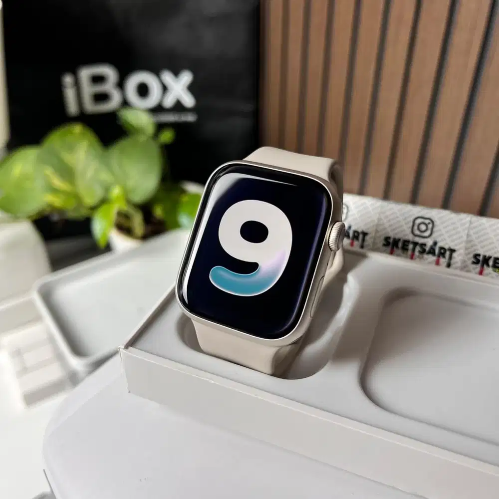 Apple Watch Series 9 45 Starlight GPS CELL iwatch Battery Health 100%