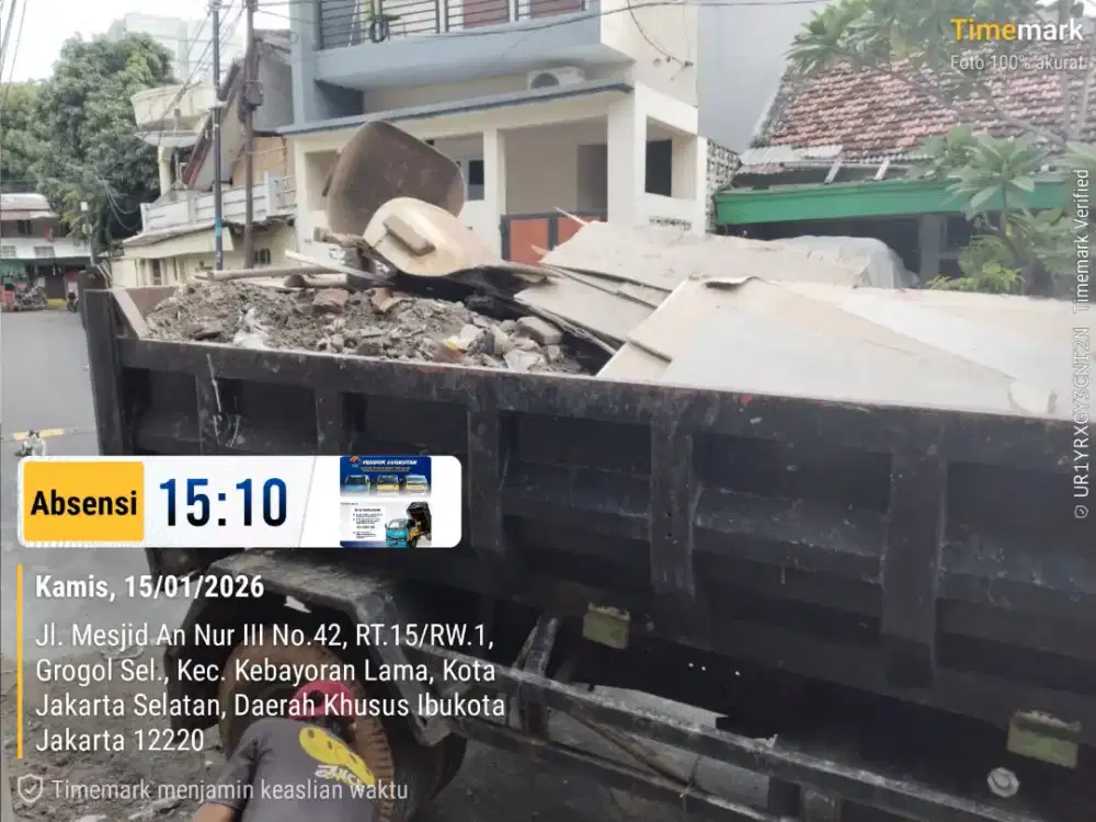 Jasa buang puing dan buang sampah