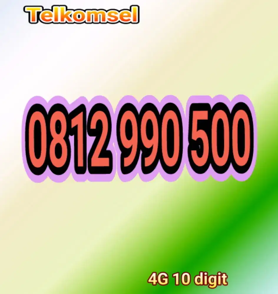 Perdana Telkomsel cantik 10digit 500 murmer