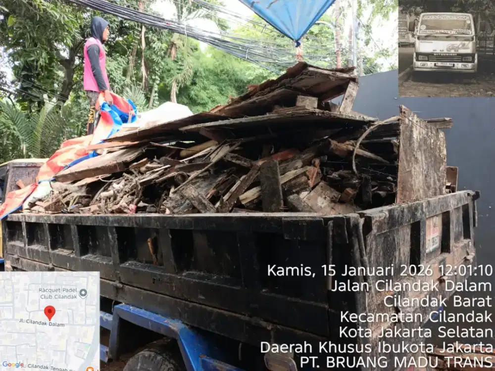 Jasa buang puing dan buang sampah
