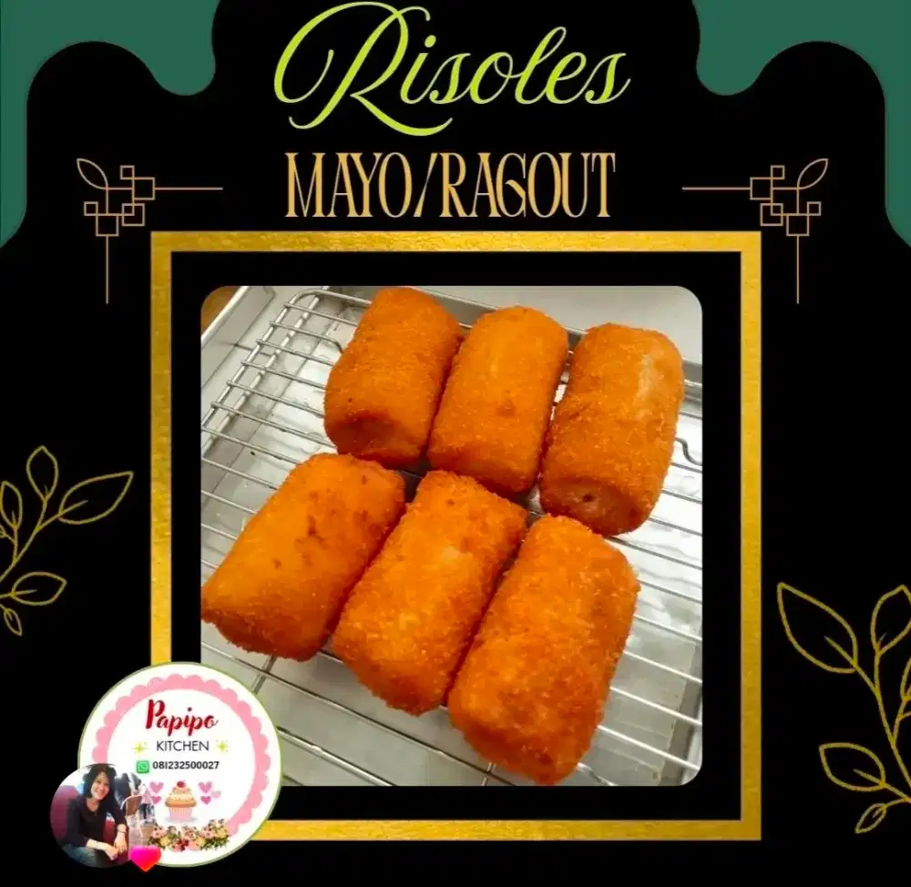 Risol Mayo dan Pastel ( isi kentang , soun ,telur)