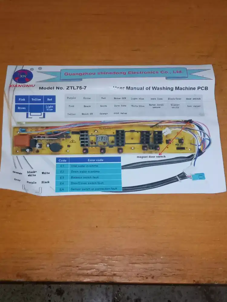 PCB utk Mesin Cuci ELECTROLUX 7.5kg