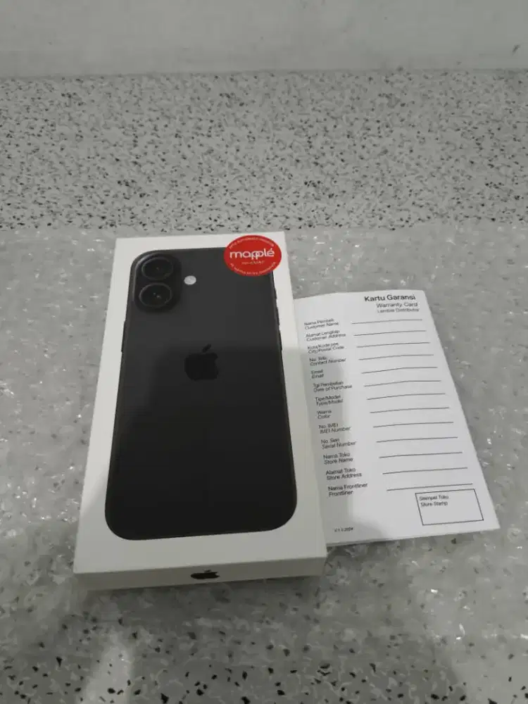iPhone 16 128GB Black BNIB Segel Digimap – COD Bekasi