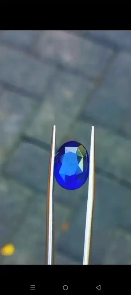 Cincin Permata Blue Sapphire Srilanka 8crt