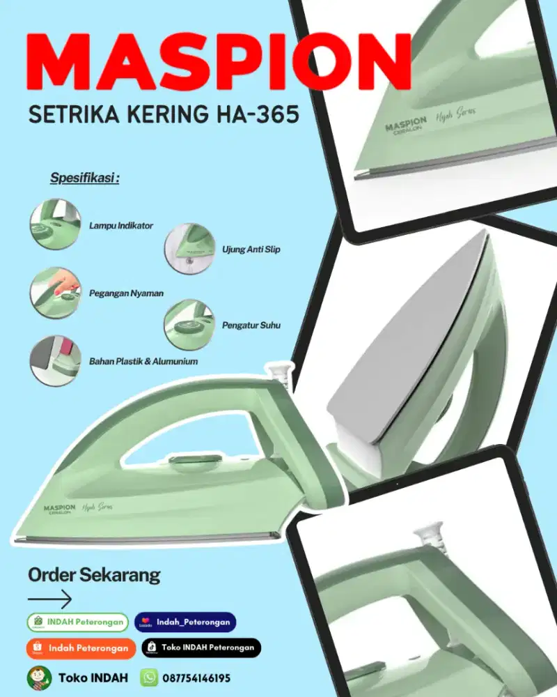 Maspion Setrika HA-365 Hijab Series