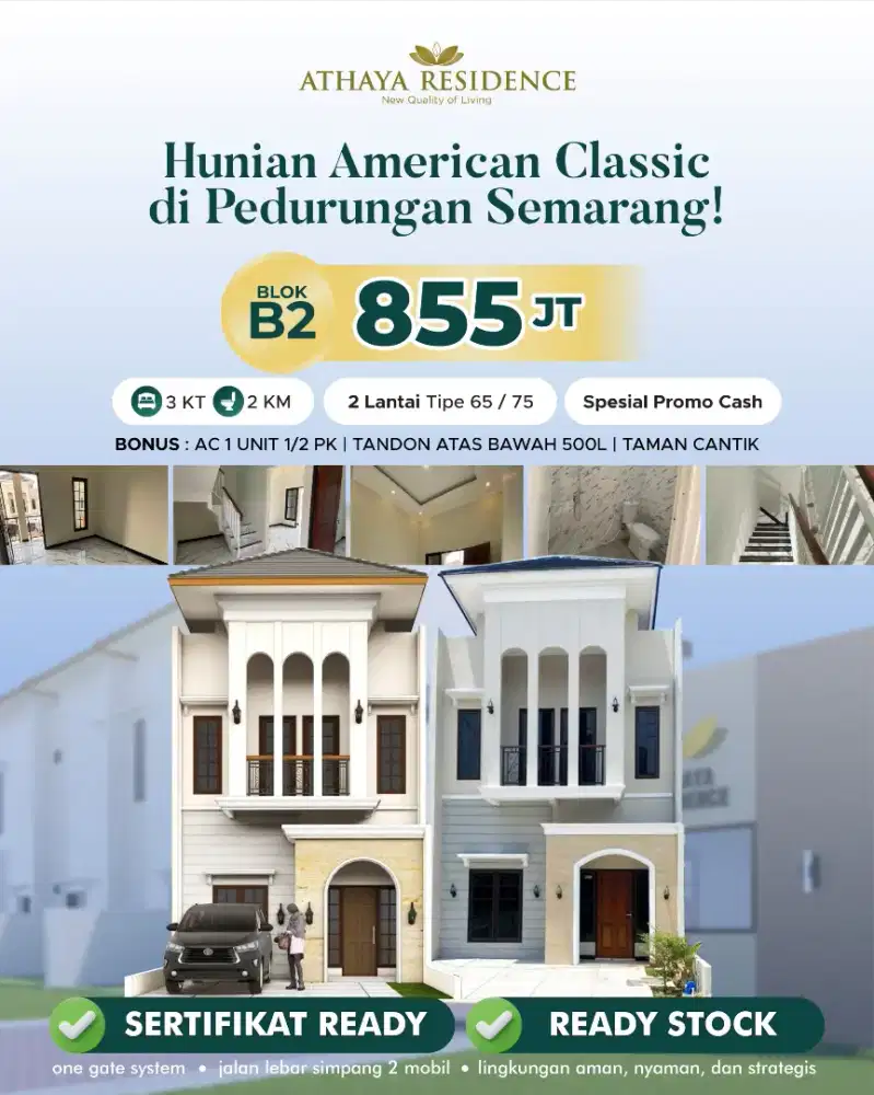 RUMAH BARU SIAP HUNI CLUSTER TURANGGA TIMUR RAYA PEDURUNGAN