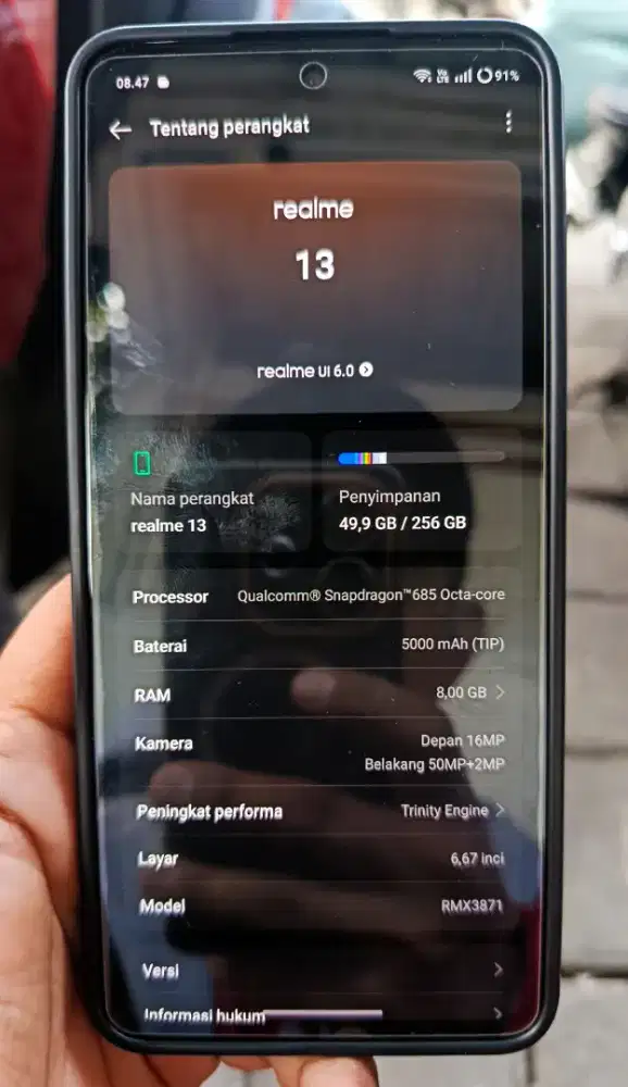 Realme 13 4g 8/256 Fullset