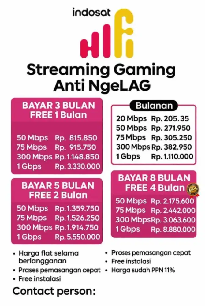 PROMO INTERNET WIFI MURAH