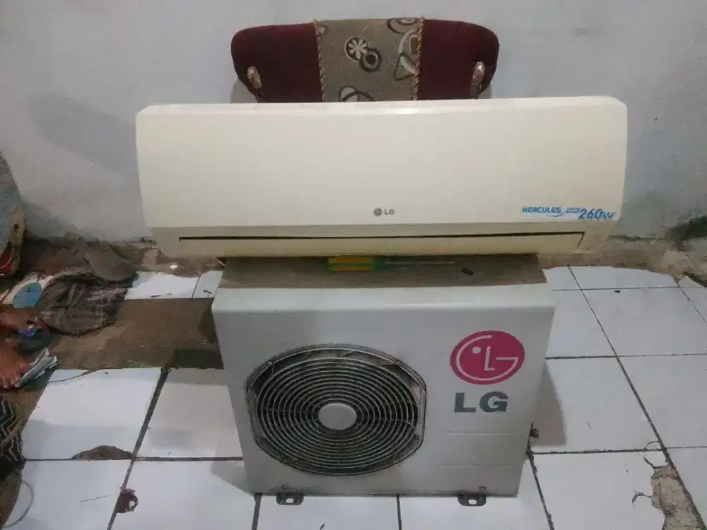 Jual AC merk LG 1/2 PK siap pasang
