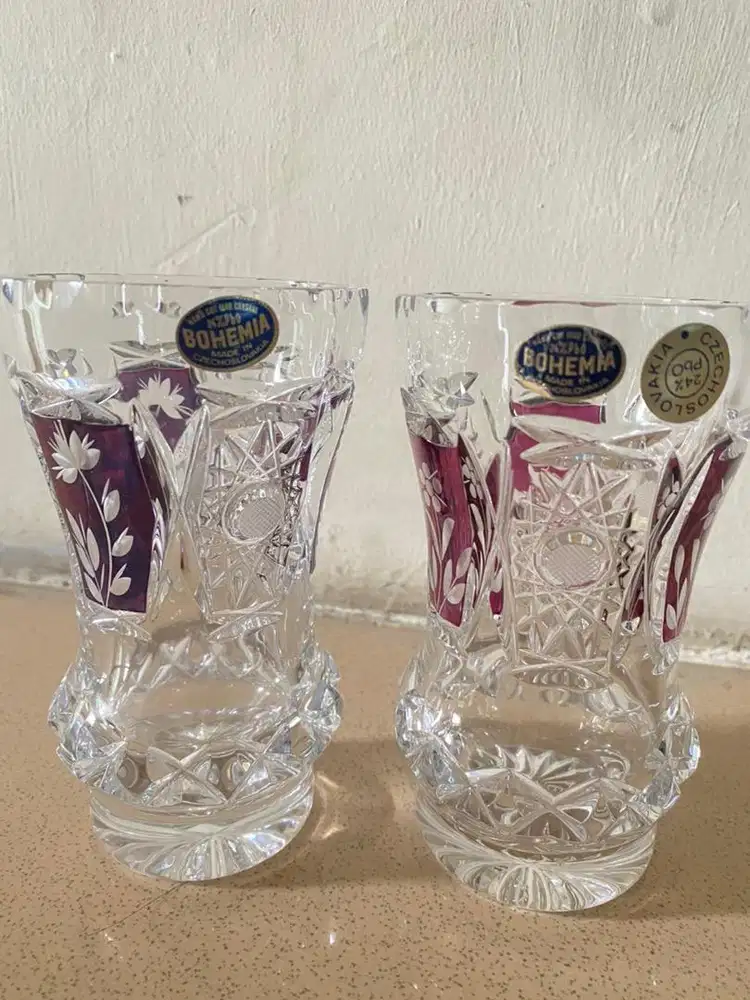 Crystal Bohemian Asli Ceko – Made in Czechoslovakia | Koleksi Lawas