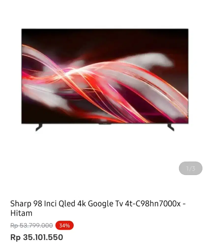 SHARP GOOGLE TV 4K 98 INCI