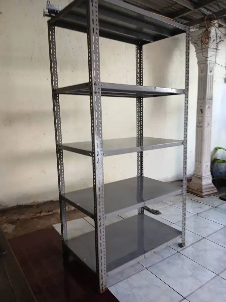 Rak gudang 5 susun besi heavy duty