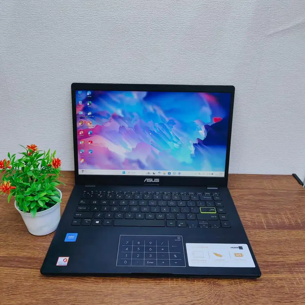 Laptop Asus E410M Intel Celeron N4020 Ram 4/512GB SSD 14inc Fhd