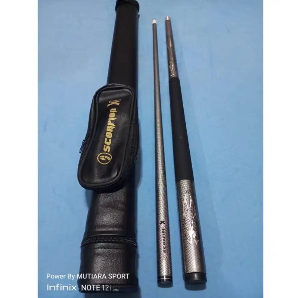 Stick / cue billiard scorpion x1 plus hardcase ( tas ).