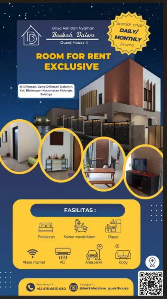 Disewakan rumah full furnished di Kota Salatiga