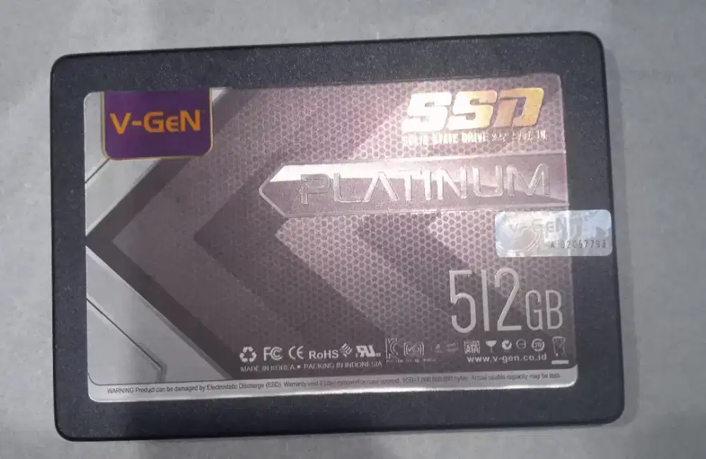 SSD V-GEN PLATINUM 512 GB. 2.5 SATA 3
