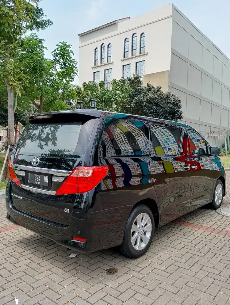 Alphard G ATPM 2012 Black On Beige