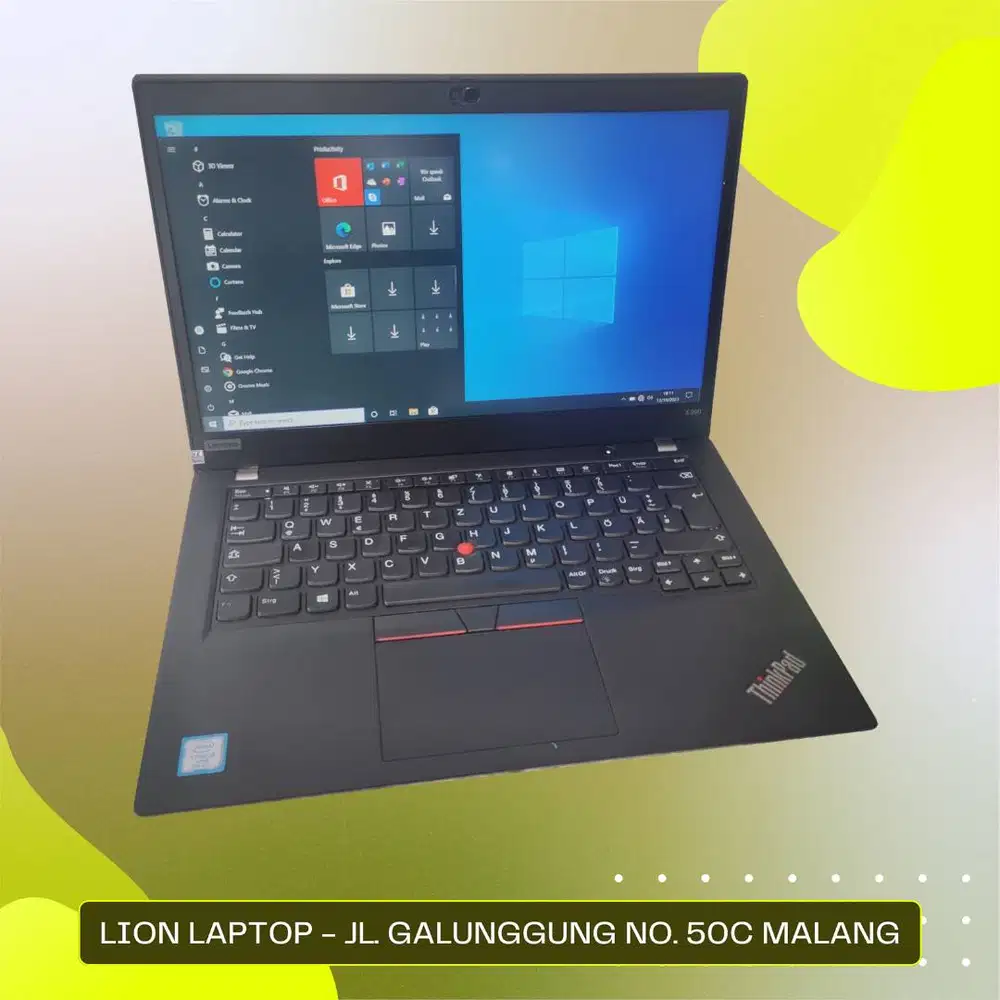 RAM 16GB SSD 256GB Core i5 Gen 8 Slim Lenovo Thinkpad X390 [16|01]