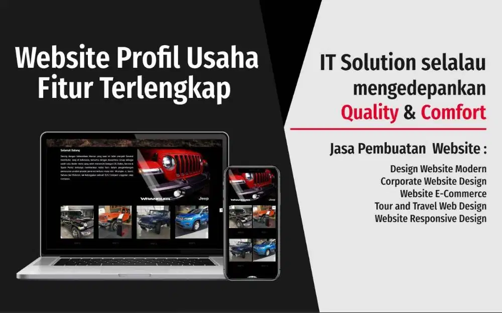 Pembuatan Website Profil Bisnis Profesional - Siap Online