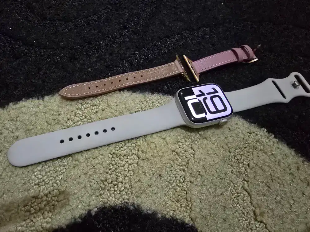 Apple watch series 8 45mm silver GPS batangan resmi inter X/A