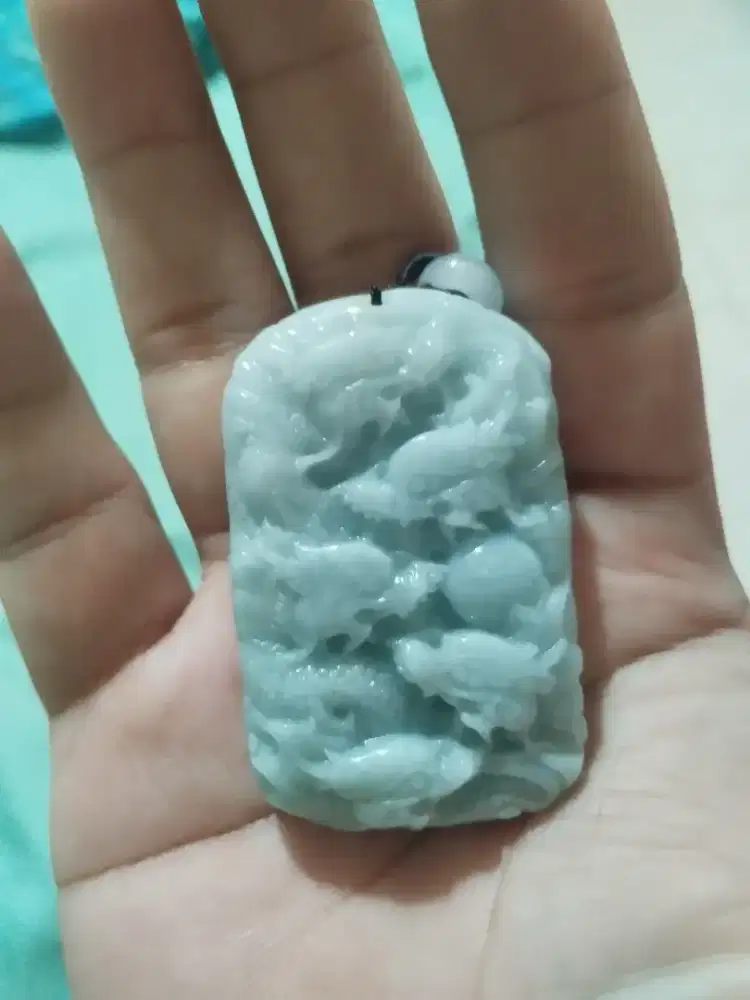 Kalung Liontin Giok Burma Sembilan Naga