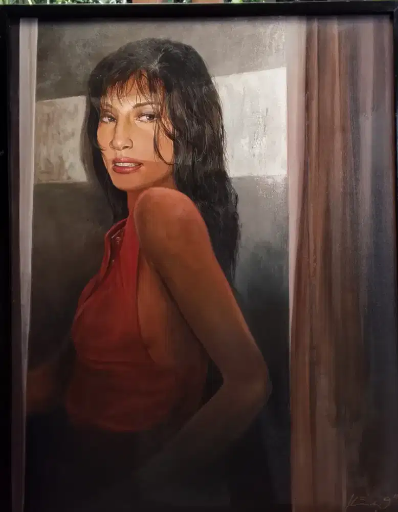 Lukisan Women in Red