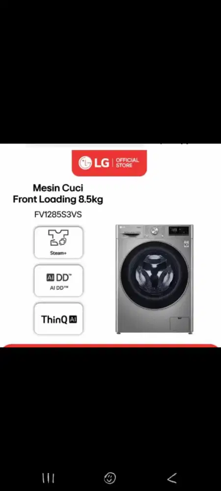 Mesin Cuci LG 1tabung