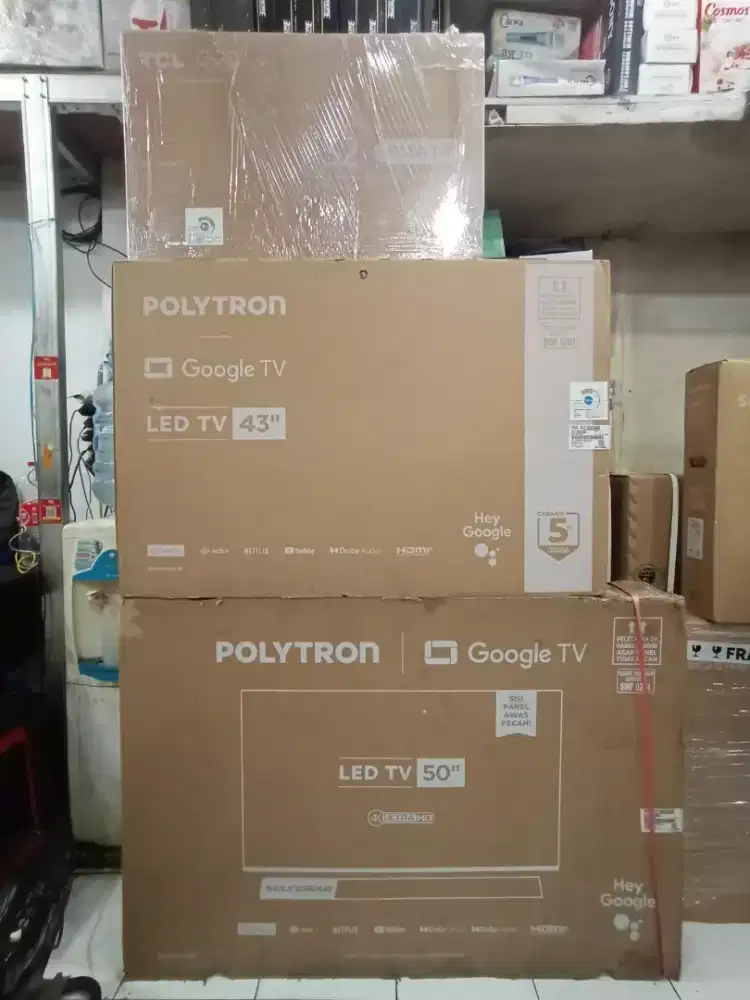 Lagi ada promo nih tv Polytron dan Samsung bunga 0% free 1x cicilan