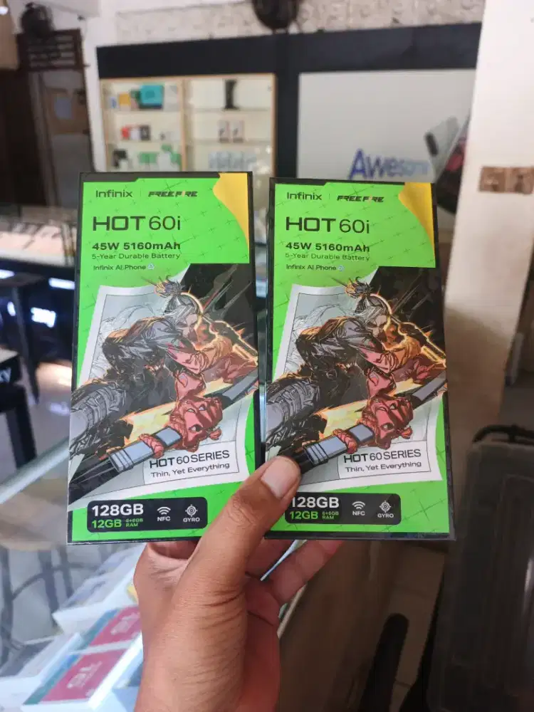Berminat silahkan WA Infinix Hot 60i NFC 6+6/128 Garansi resmi 1thn