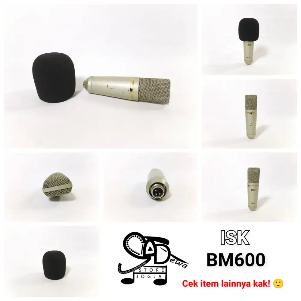 MIC CONDENSER ISK BM600 CONDENSOR BM 600 MIKROFON MICROPHONE