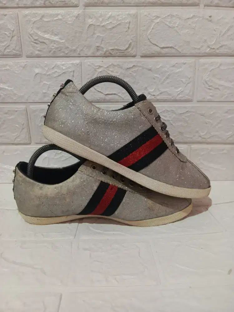 Gucci bambi Glitter metallic silver