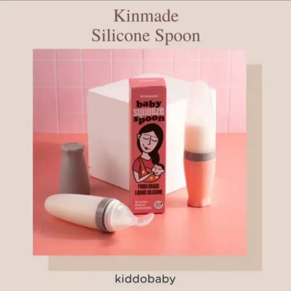[PRELOVED] Kinmade Silicon Spoon 100ml / Sendok ASIP Bayi