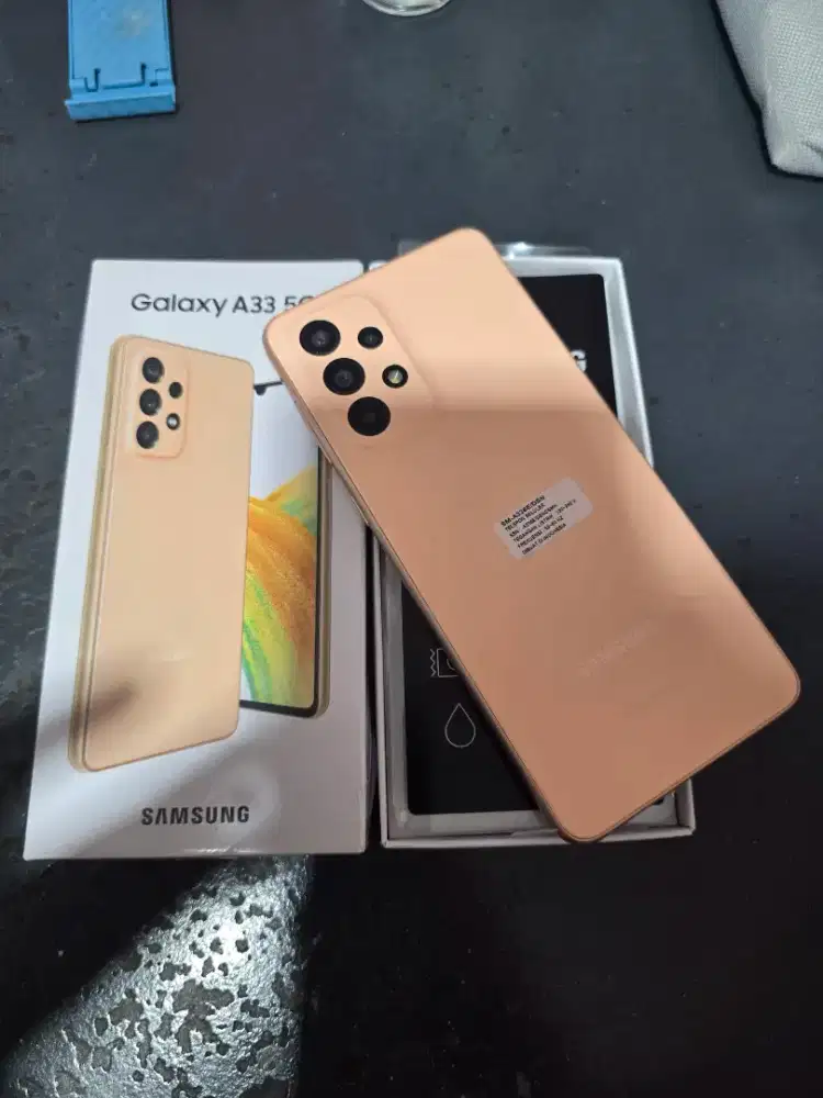 Samsung A33 5G 8/128 kondisi MULUS FULLSET ORIGINAL, ex garansi RESMI